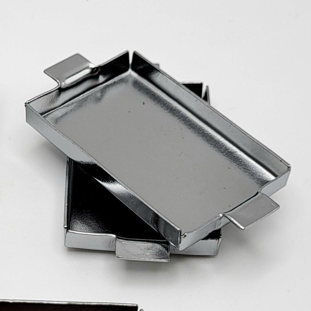 Metal Large Cake Pans - Set of 2 - 1/12 Scale Dollhouse Miniature