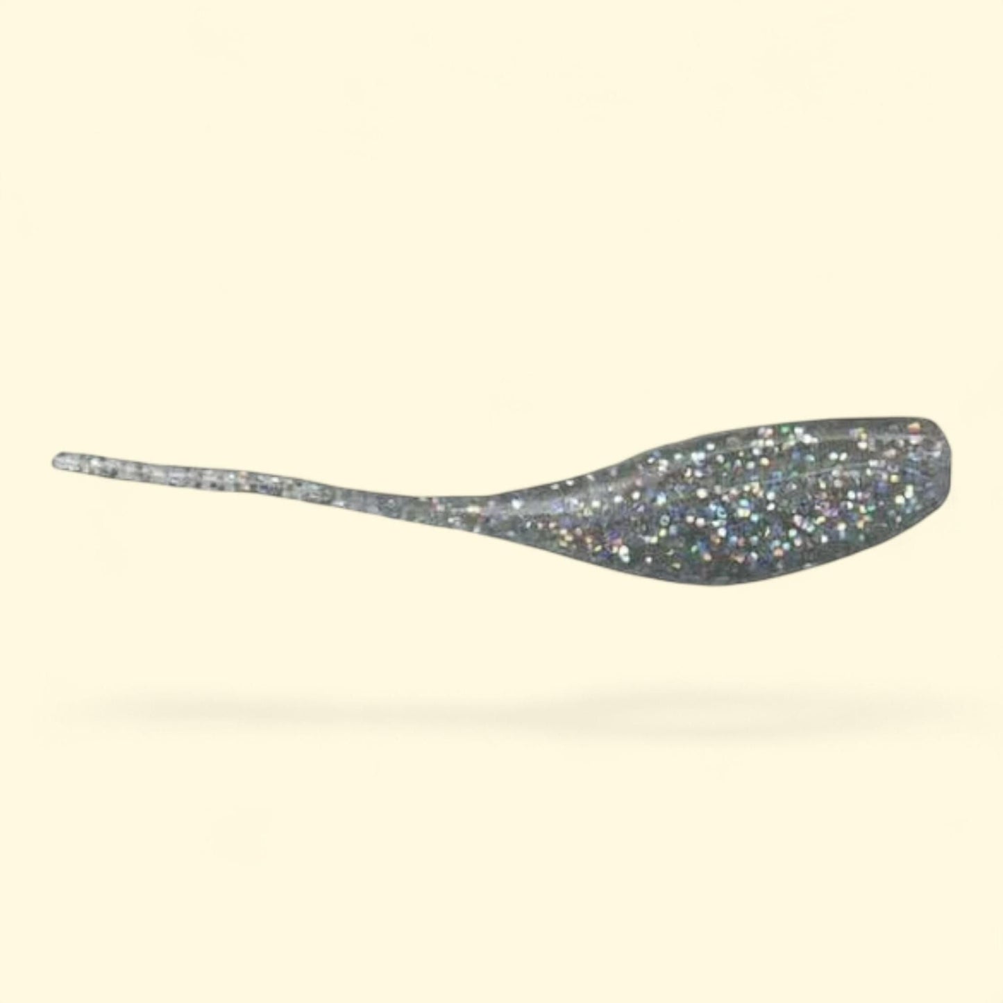 Arkie Lures Sexee Tail Shad Soft Fishing Lure, 2 inch, Ice Shad