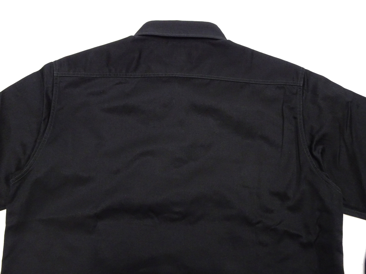 Buzz Rickson Herringbone Shirt Men's Casual Long Sleeve Plain HBT Button Up Work Shirt BR29390 119 Black