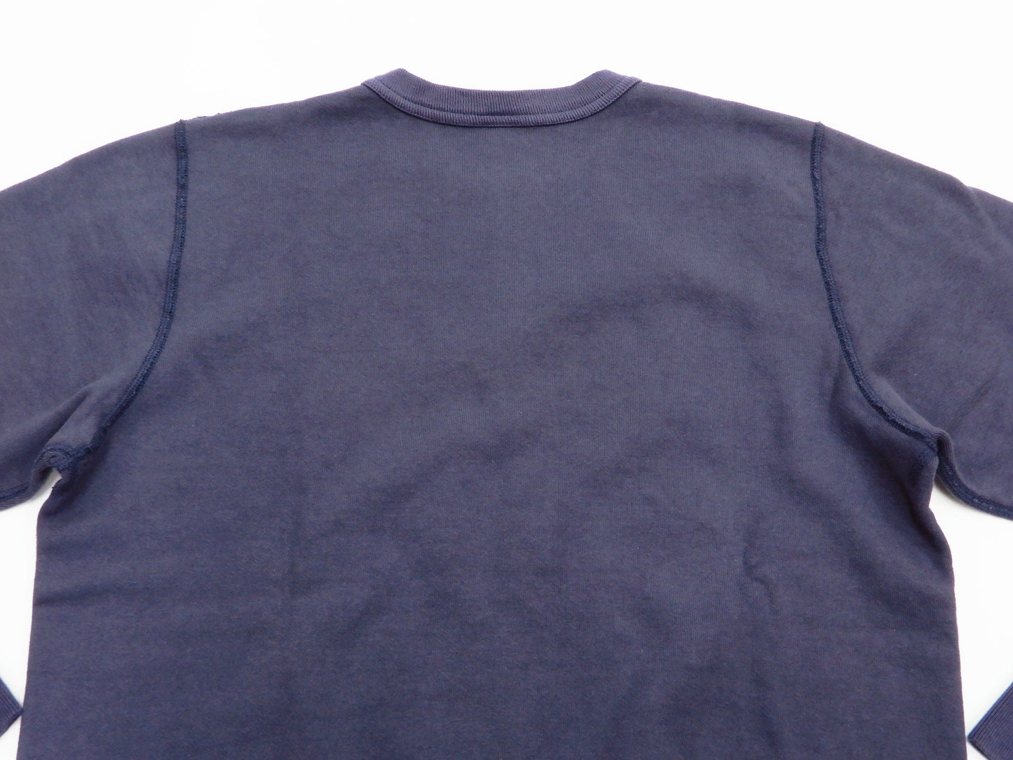 Buzz Rickson Plain Sweatshirt Men's Loop-wheeled Vintage Style BR65622 Faded-Navy-Blue