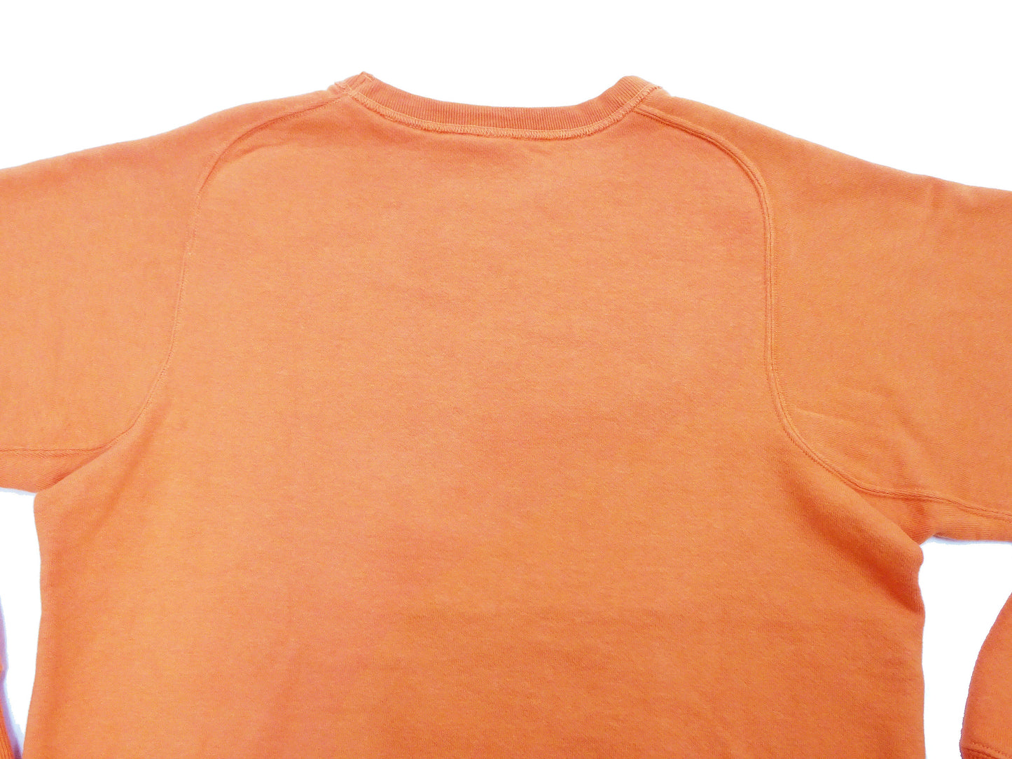 Buzz Rickson Freedom Sleeve Sweatshirt Men's Casual Plain Crewneck Tubular Knit Loop-wheeled Sweatshirt BR69463 159 Faded-Orange