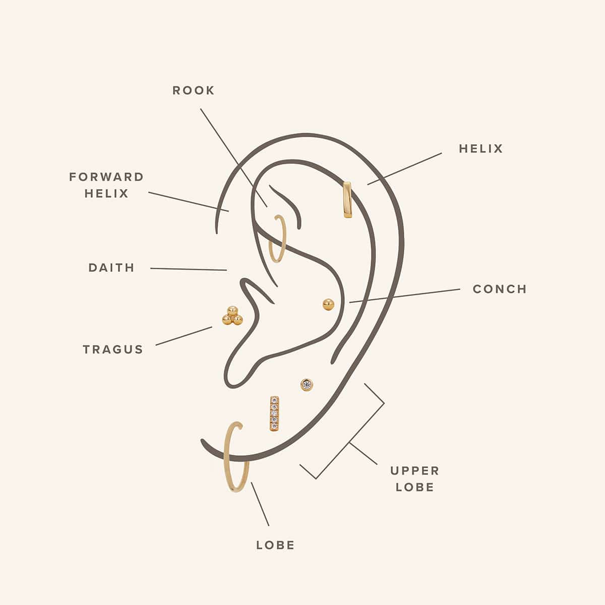 CZ Mini Bar Stud Earrings | Final Sale