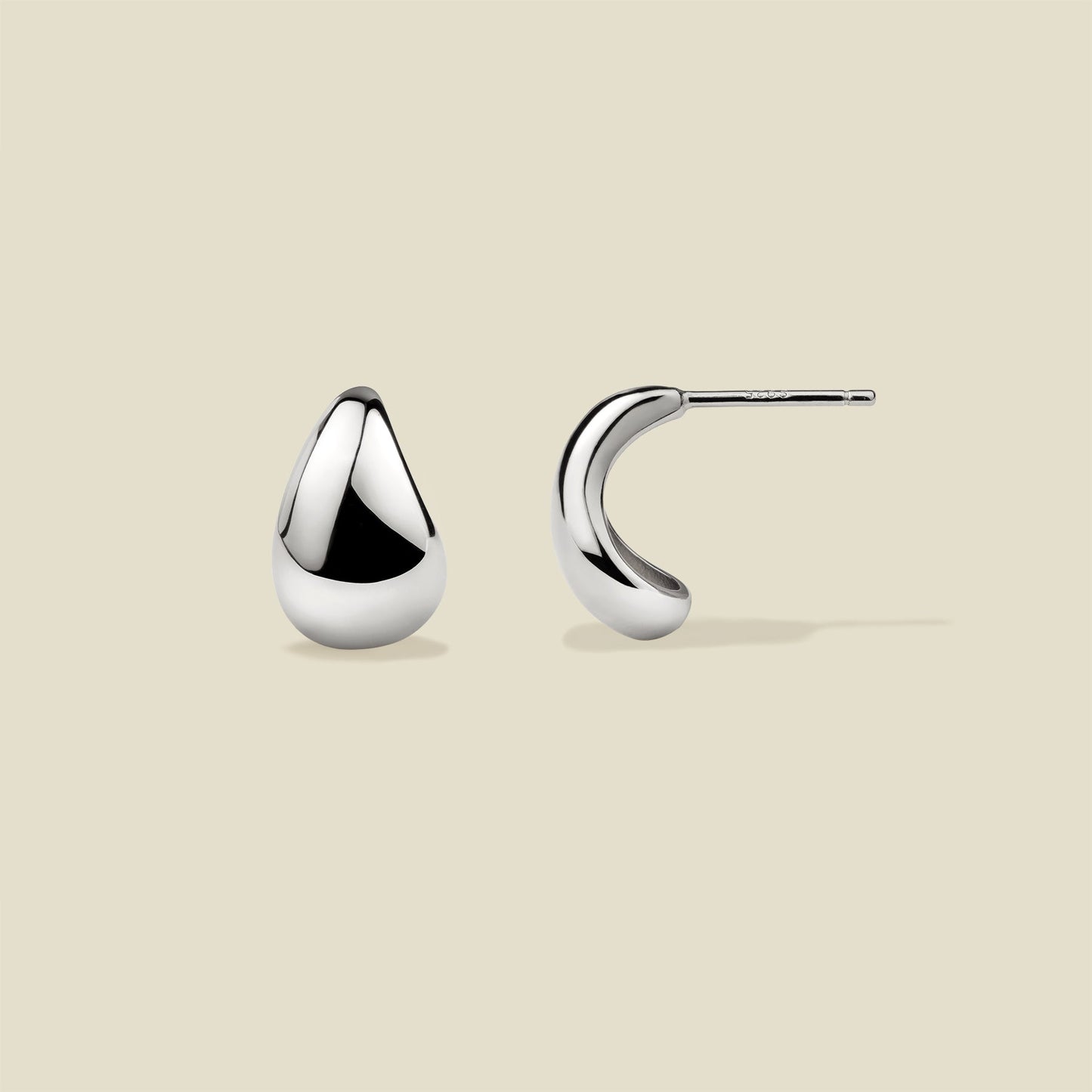 Gloss Drop Stud Earrings | Final Sale