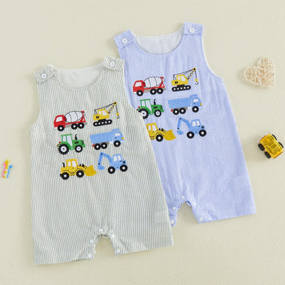 CONSTRUCTION VEHICLES Romper
