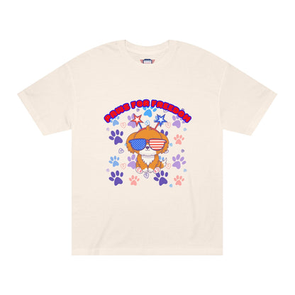 'Paws for Freedom' Unisex Classic Tee - Celebrate Pets & Patriotism