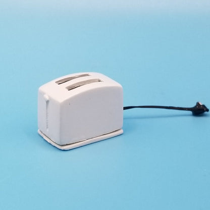 Modern 2-Slice Toaster - Metal - 1/12 Scale Dollhouse Miniature