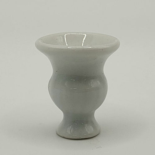 Gray Resin Planter/Urn - 1/12 Scale Dollhouse Miniature