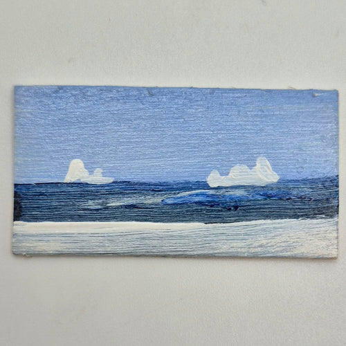 Icebergs Oil Painting by Teri Morris - 1/12 Scale Dollhouse Miniature