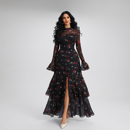 Elegant Slit Evening Gown