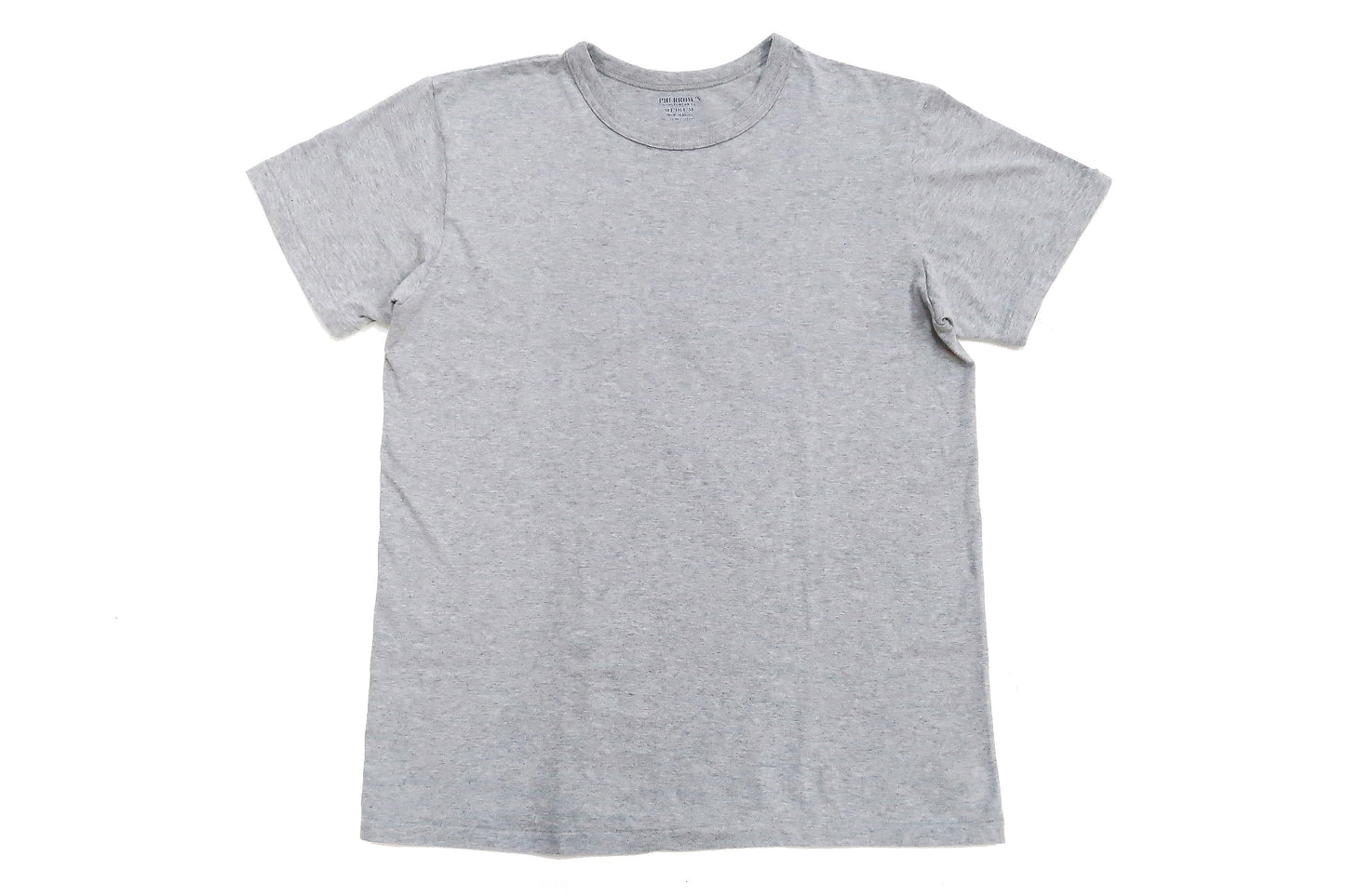 Pherrows 2-Pack T-shirts Men's Pack of two T-shirts Plain Solid Color Lightweight Short Sleeve Loopwheel Tee Pherrow's 2PACK-TEE Heather-Gray