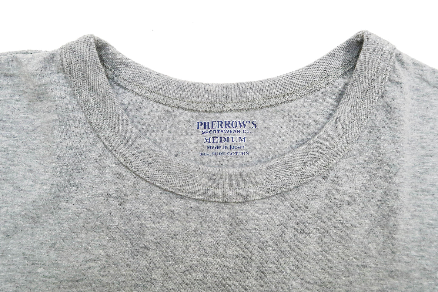 Pherrows 2-Pack T-shirts Men's Pack of two T-shirts Plain Solid Color Lightweight Short Sleeve Loopwheel Tee Pherrow's 2PACK-TEE Heather-Gray