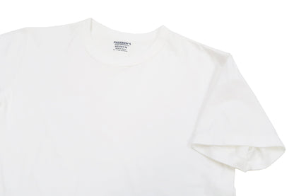 Pherrows 2-Pack T-shirts Men's Pack of two T-shirts Plain Solid Color Lightweight Short Sleeve Loopwheel Tee Pherrow's 2PACK-TEE White