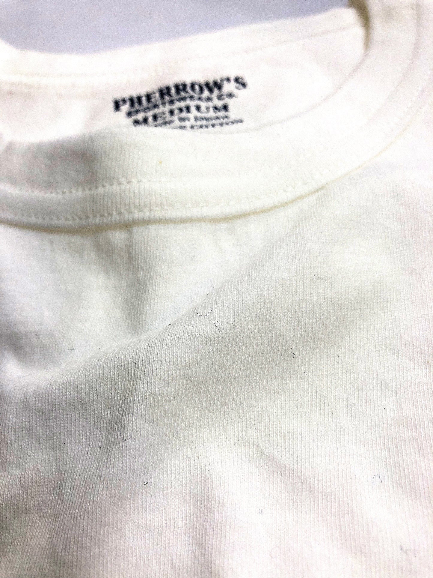 Pherrows 2-Pack T-shirts Men's Pack of two T-shirts Plain Solid Color Lightweight Short Sleeve Loopwheel Tee Pherrow's 2PACK-TEE White