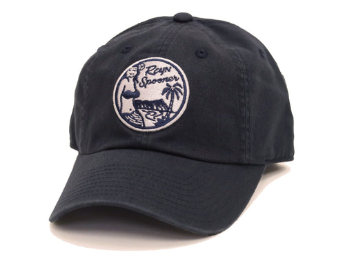 Reyn Spooner Cap THE MAUKA HAT Men's Classic Cotton Twill Hat with Embroidered Patch A000150221 502-A0001 Navy