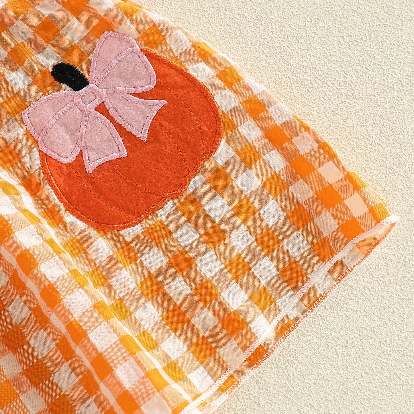 CUTEST LITTLE PUMPKIN Plaid Collared Dress