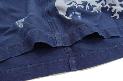 Studio D'artisan Indigo Short Sleeve Button-Up Shirt Men's Japanese Art Casual Shirt 5668