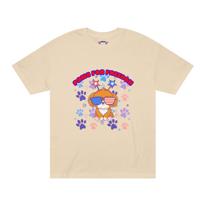 'Paws for Freedom' Unisex Classic Tee - Celebrate Pets & Patriotism
