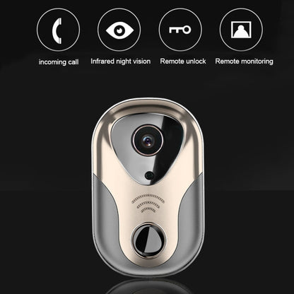 163Eye L1-NJ Smart Visual WIFI 1.3MP Network HD Intercom Doorbell , Support Micro SD Card  & Night Vision(Gold)