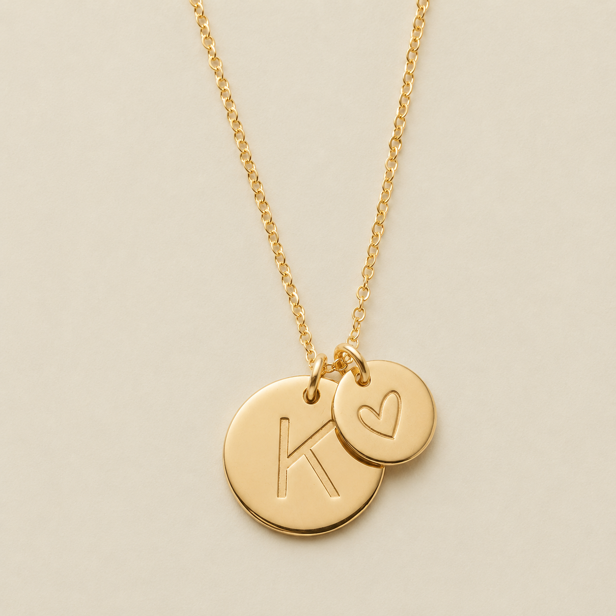 Big & Little Disc Necklace