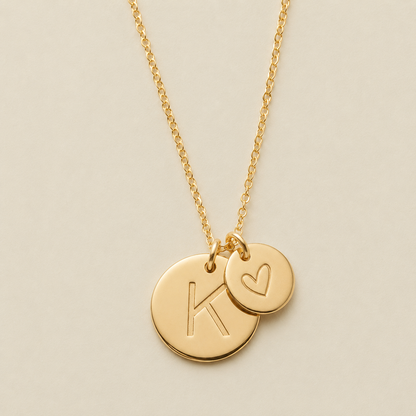 Big & Little Disc Necklace