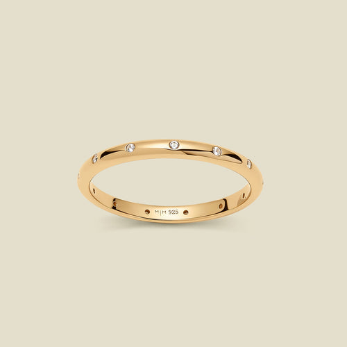 CZ Poppy Eternity Stacking Ring