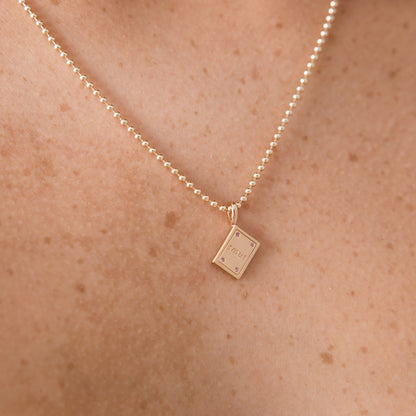 Naughty Book Necklace