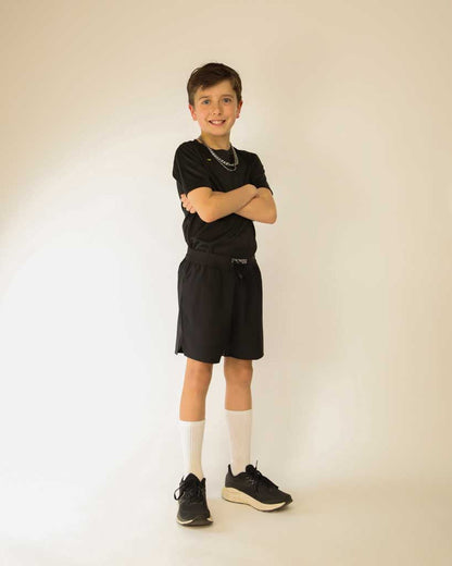 Boys' Black Running Shorts