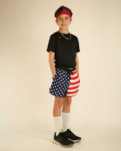 Boys' USA Running Shorts