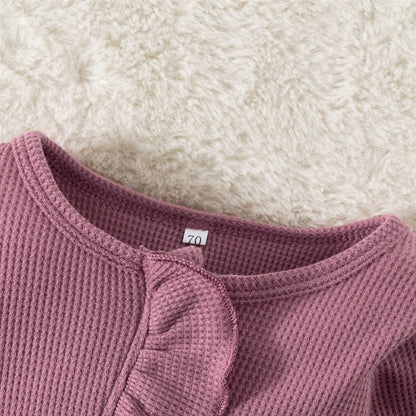 MATILDA Waffle Knit Jumpsuit with Headband