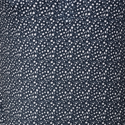 Semi-Spread Collar Polo Navy Floral
