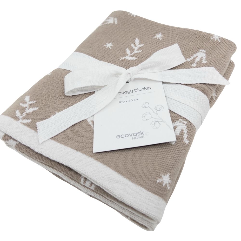 Ecovask Cot / Pram Blanket Organic Cotton