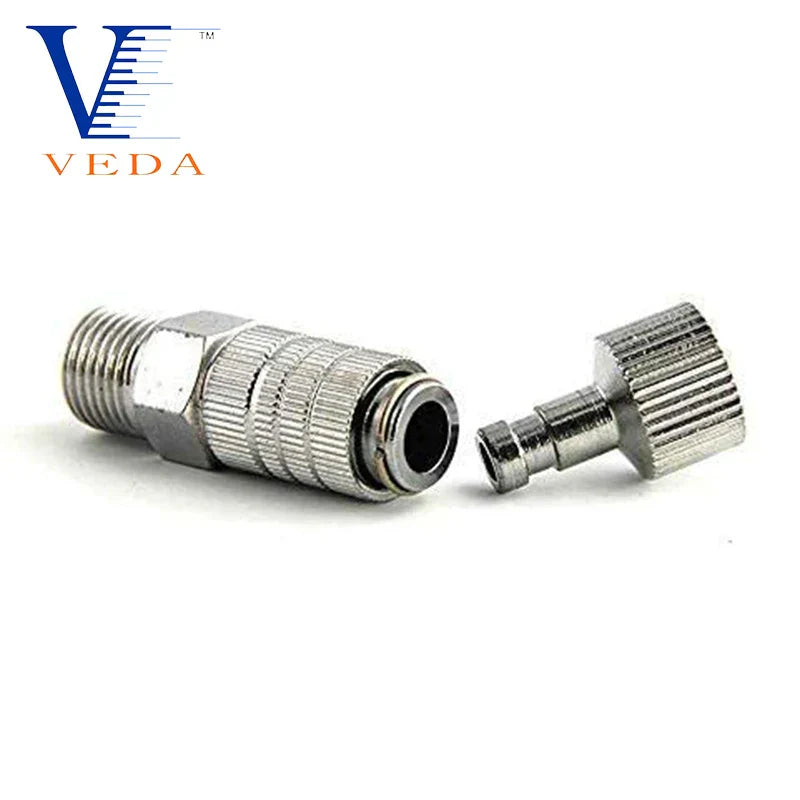 1/2/5Pcs Airbrush Quick Release Plug Coupling Disconnect Coupler Release Adapters with 1/8"Male Fitting Airbrush Accessories