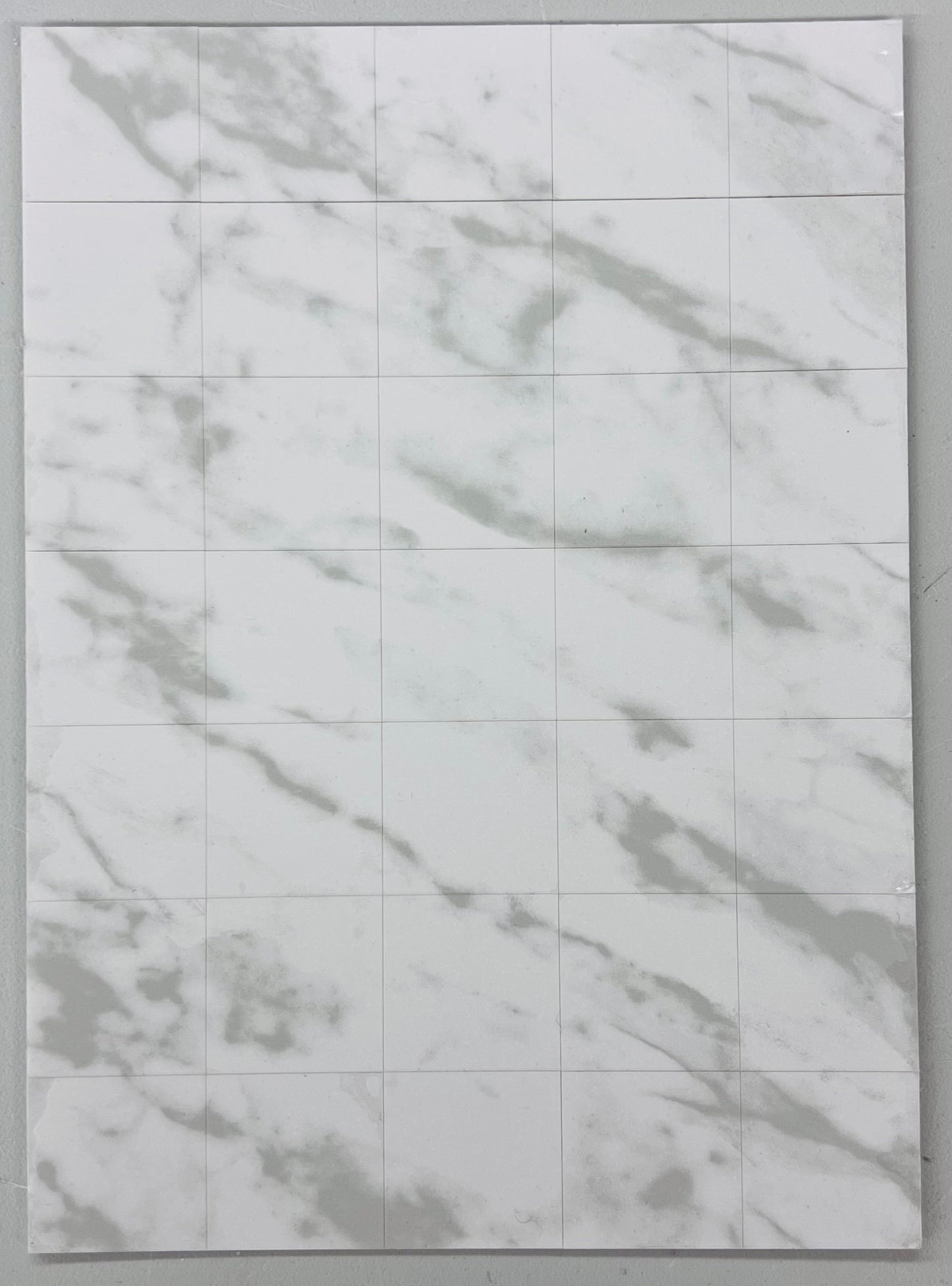 Marble Tiles Vinyl Flooring - 1/12 Scale Dollhouse Miniature