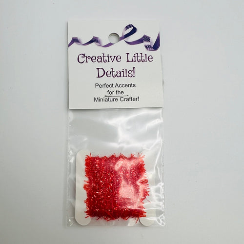 Red Christmas Tree Garland - 1/12 Scale Dollhouse Miniature