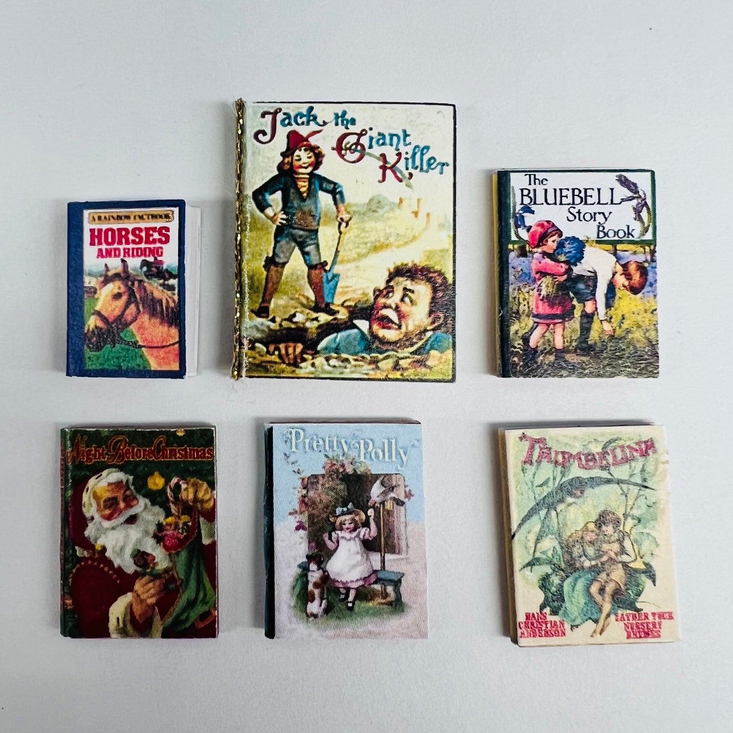 Story Books - Set of 6 - 1/12 Scale Dollhouse Miniature