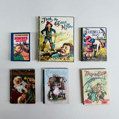Story Books - Set of 6 - 1/12 Scale Dollhouse Miniature