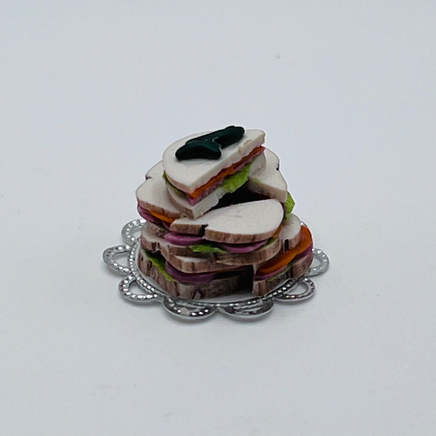 Stack of Sandwiches - 1/12 Scale Dollhouse Miniature