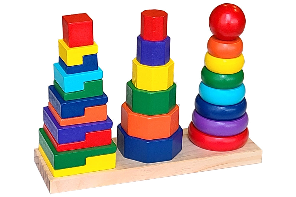 Coloured Geometric Stacker
