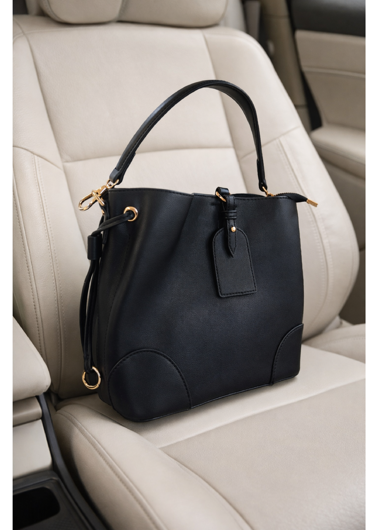 Vanessa Black Satchel Bag