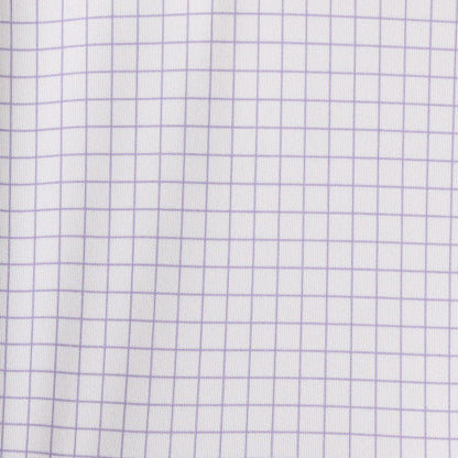 Semi-Spread Collar Polo Thin Lavender Check