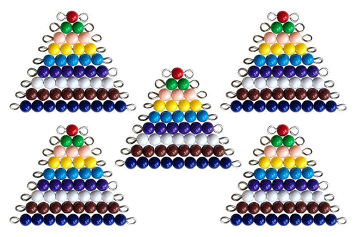 1-9 Coloured Bead Stairs - 5 Sets (C Beads)