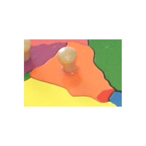 Iraq - Puzzle Piece of Asia (Wood Knob)