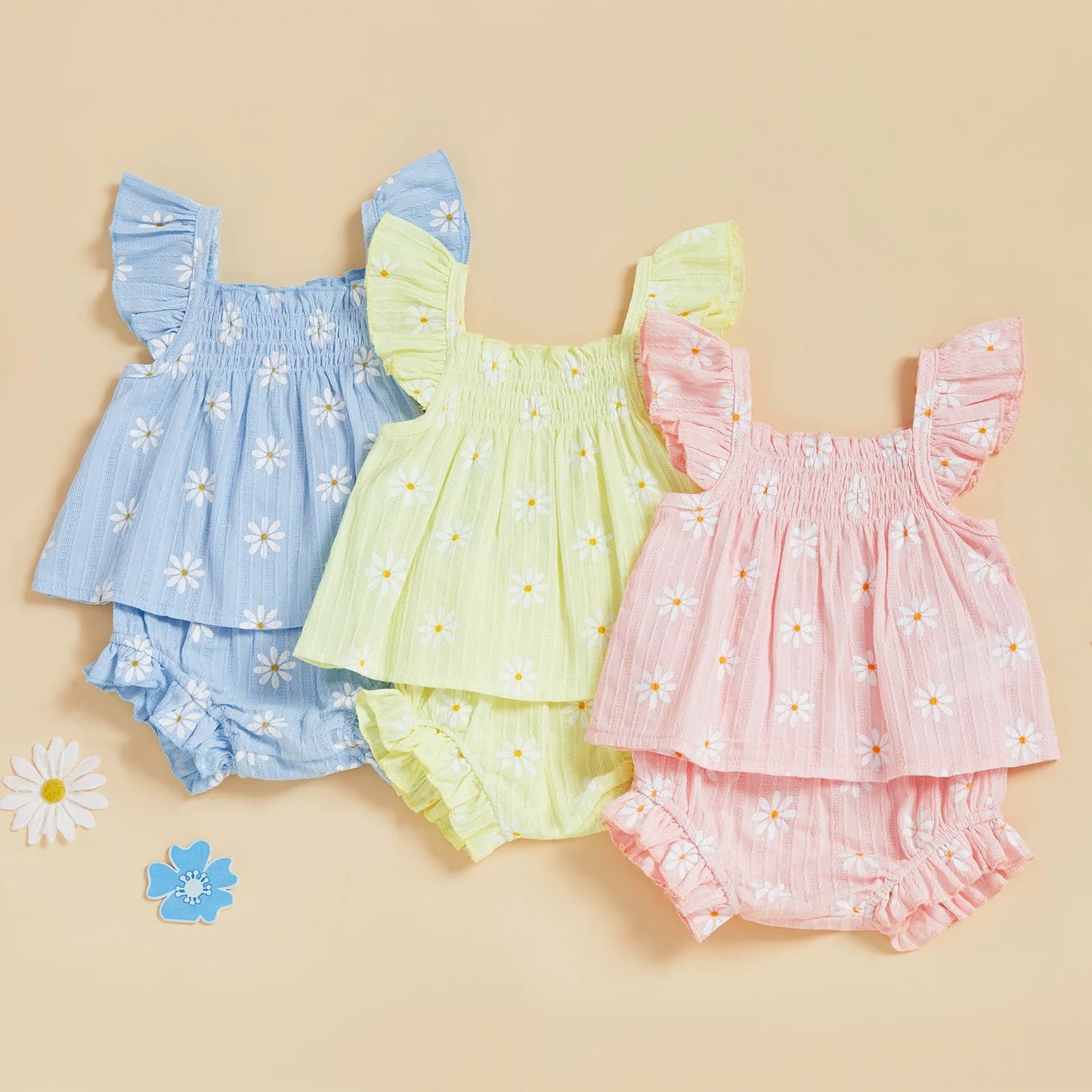 DAISY Ruffle Sleeve Outfit