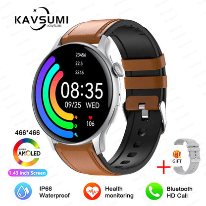 2026 NFC Smart Watch Amoled HD GPS Track Sports Heart Rate Bluetooth Call Waterproof Ladies Women Smartwatch For Women's Gift