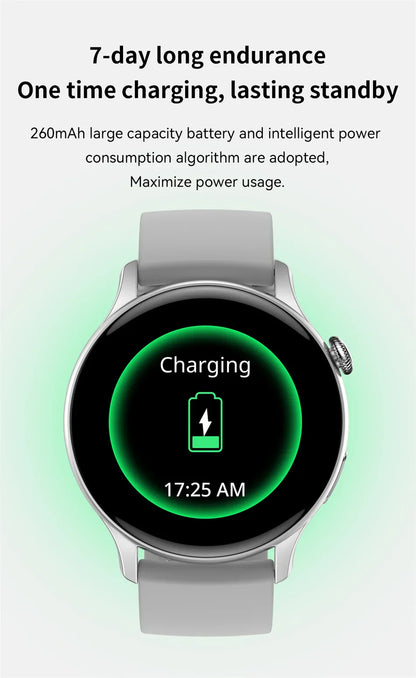 2026 NFC Smart Watch Amoled HD GPS Track Sports Heart Rate Bluetooth Call Waterproof Ladies Women Smartwatch For Women's Gift