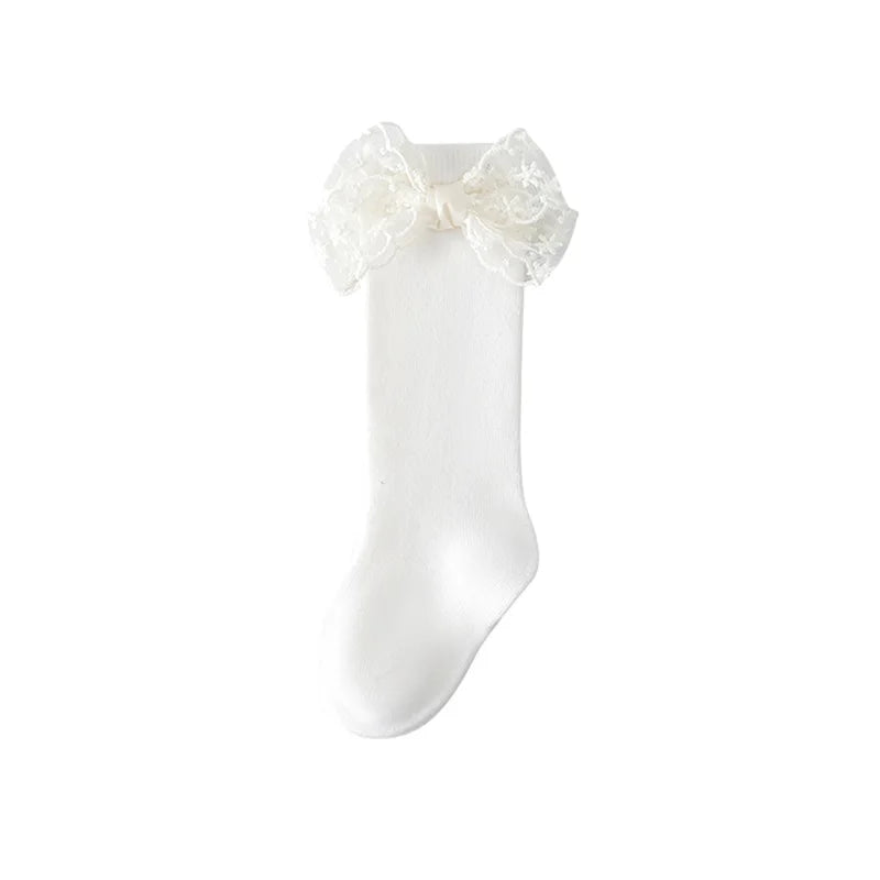 MARIETTA Lace Bowtie Socks