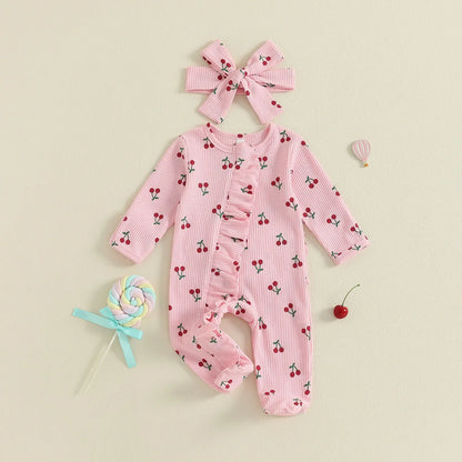 CHERRIES Ruffle Jumpsuit