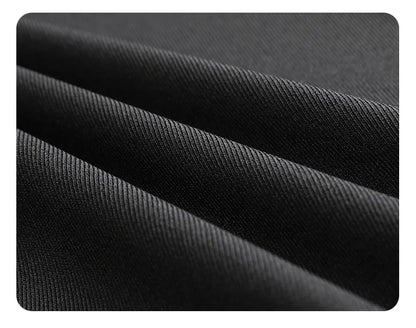 2025 Fall Winter Elegant Gray Suits Pants for Women Office Lady High Waist Wide Leg Fashion Trousers with Pockets Black Pants