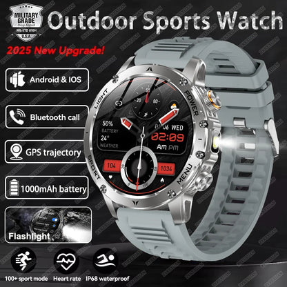 2026 Outdoor New 1000mAh Battery T-Rex 3 Military Grade Smart Watch Men IP69K Waterproof GPS HD Bluetooth Call 100+Sports Watch