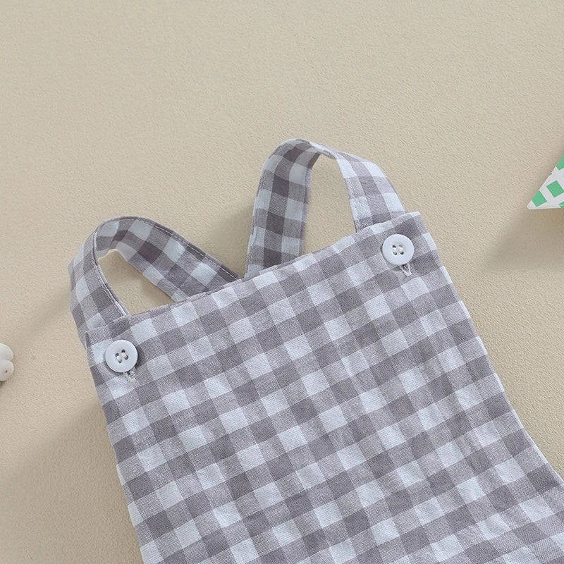 PAULINA Checkered Romper